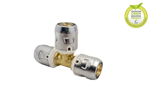 PEX Push-Fit Equal Tee (Type F6)